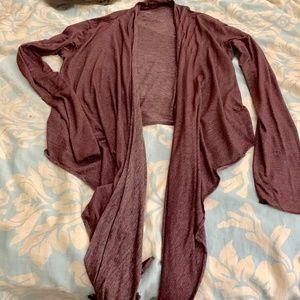 Patagonia Plum color wrap sweater
